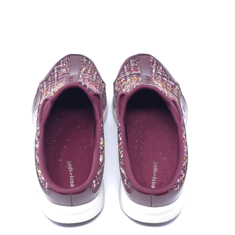 Easy Spirit Traveltime  Slip On Wine-Tweed-Multi-Patent 10WW US - Picture 8 of 10